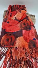 Szal Mela Red - obrazek 6