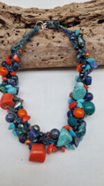 Naszyjnik Pomarańcze w Turkusach - obrazek 2