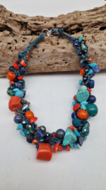 Naszyjnik Pomarańcze w Turkusach - obrazek 3