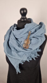 Szal pochmurny niebieski