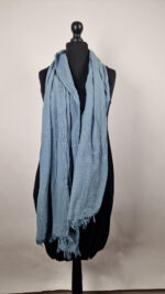 Szal pochmurny niebieski - obrazek 6