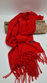 Szal Czerwona Kaszmibella - obrazek 3