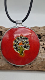 Wisior Dandelion Red