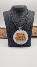 Wisior Pomarańczowe Maki - obrazek 2