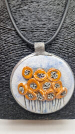 Wisior Pomarańczowe Maki - obrazek 3