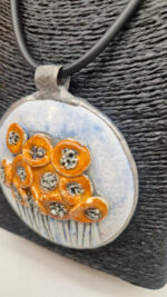 Wisior Pomarańczowe Maki - obrazek 4