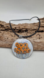 Wisior Pomarańczowe Maki - obrazek 5