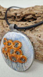 Wisior Pomarańczowe Maki - obrazek 7