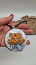 Wisior Pomarańczowe Maki - obrazek 10