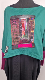 Bluzka Zielony Manhattan - obrazek 4