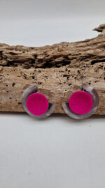 Kolczyki Bellissima Madżenta - obrazek 2