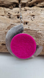 Kolczyki Bellissima Madżenta - obrazek 3