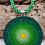 Wisior Zielone Słońce