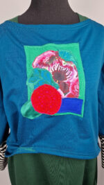 Bluzka Turkusowa Impresja - obrazek 3