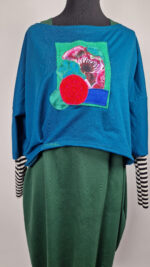 Bluzka Turkusowa Impresja - obrazek 7