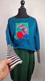 Bluzka Turkusowa Impresja - obrazek 9