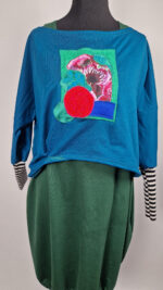 Bluzka Turkusowa Impresja - obrazek 10