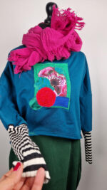 Bluzka Turkusowa Impresja