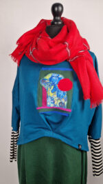 Turkusowe Irysy i kropka...