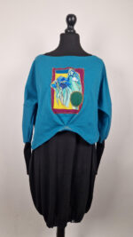 Turkusowa Bellissima  z irysami - obrazek 3