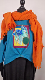 Turkusowa Bellissima  z irysami - obrazek 12