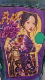 Katana Japonka w fioletach - obrazek 2