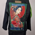 Katana Japonka w zieleni