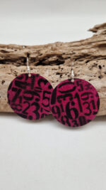 Kolczyki Madżenta - obrazek 2