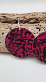 Kolczyki Madżenta - obrazek 4