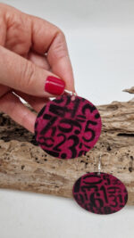 Kolczyki Madżenta - obrazek 6