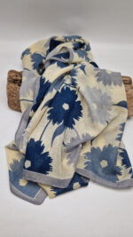 Szal Kwiaty Blu - obrazek 7