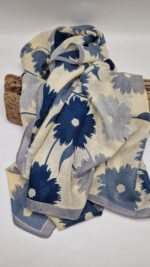 Szal Kwiaty Blu - obrazek 8