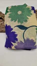 Szal Zielone Kwiaty - obrazek 5