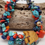 Naszyjnik Pomarańcze w Turkusach