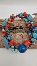 Naszyjnik Pomarańcze w Turkusach - obrazek 2