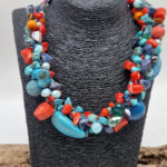 Naszyjnik Pomarańcze w Turkusach