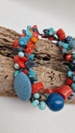 Naszyjnik Pomarańcze w Turkusach - obrazek 4