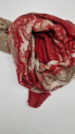 Szal Bordo Serpente - obrazek 12