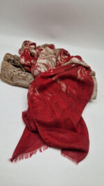 Szal Bordo Serpente - obrazek 3