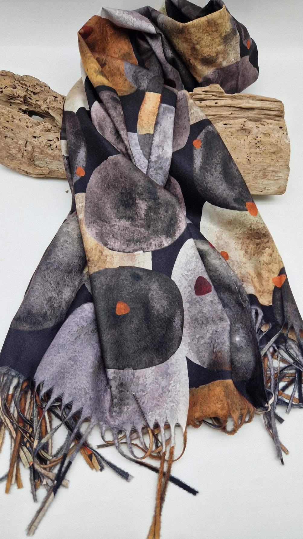 szaro-bezowy_8 Szal Mela Gris - obrazek 1