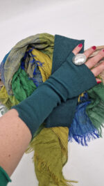 Szal Zieleń niebo i pistacje - obrazek 11