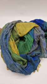 Szal Zieleń niebo i pistacje - obrazek 13