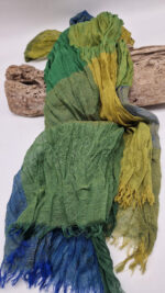 Szal Zieleń niebo i pistacje - obrazek 23