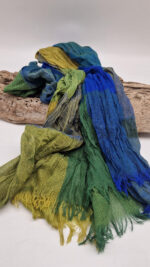 Szal Zieleń niebo i pistacje - obrazek 4