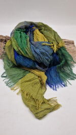 Szal Zieleń niebo i pistacje - obrazek 6