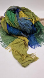 Szal Zieleń niebo i pistacje - obrazek 7