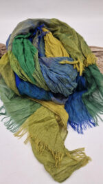 Szal Zieleń niebo i pistacje - obrazek 8