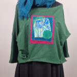 Zielona Iris - Wariacja z Irysami