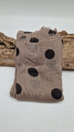 Szal Cappuccino w kropki - obrazek 2