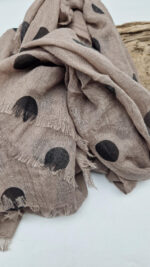 Szal Cappuccino w kropki - obrazek 11